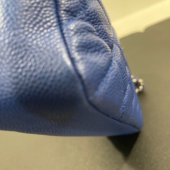 Chanel Caviar Quilted Jumbo Easy Flap Cobalt Blue (JB1101) - Picture 7 of 14